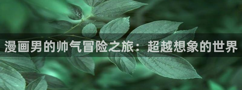 贝勒漫画韩漫：漫画男的帅气冒险之旅：超越想象的世界