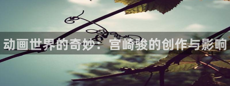 韩国漫画贝勒漫画：动画世界的奇妙：宫崎骏的创作与影响